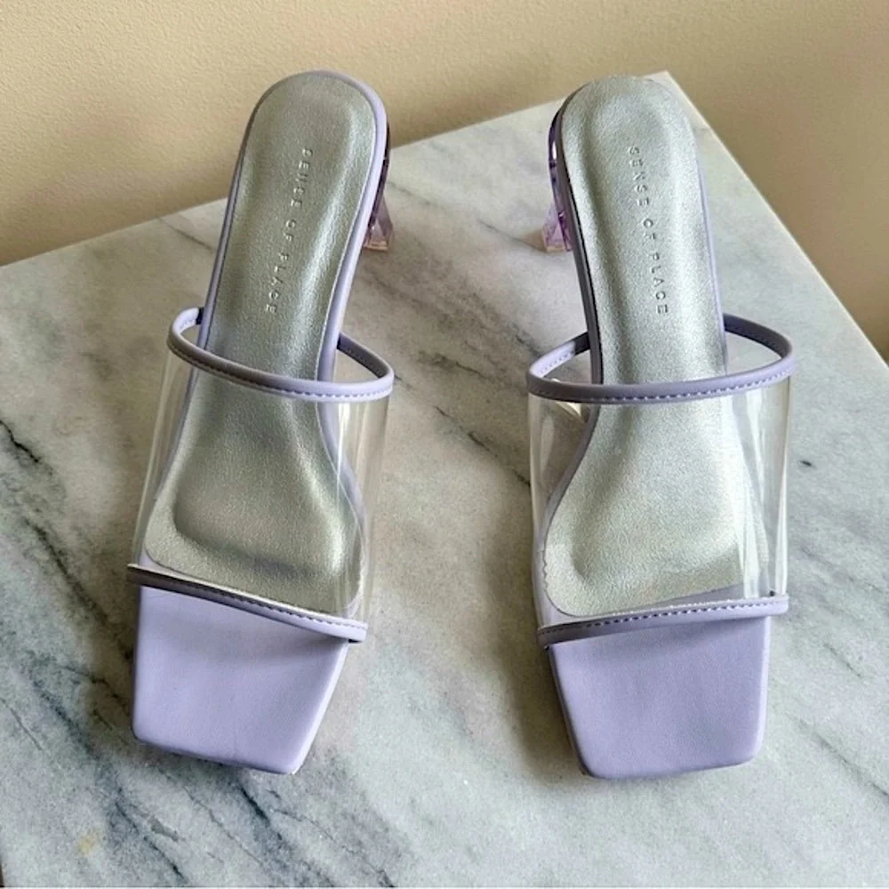 Sense of Place Clear Heels